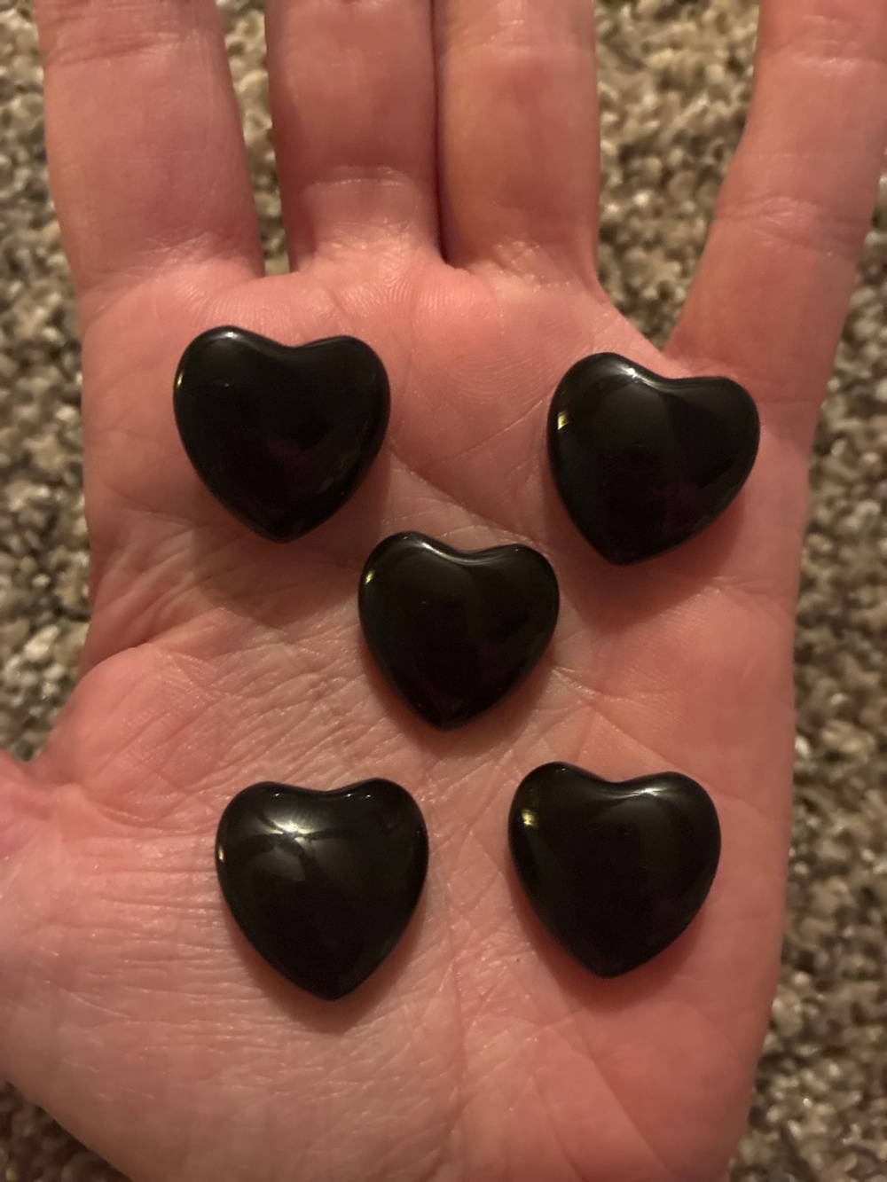 5x Obsidian Hearts - Picture 2 of 2